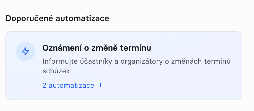 Ukázka nastavení automatizace